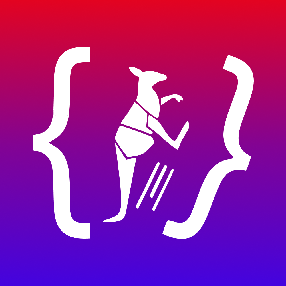 Hackaroo Logo - Gradient Background