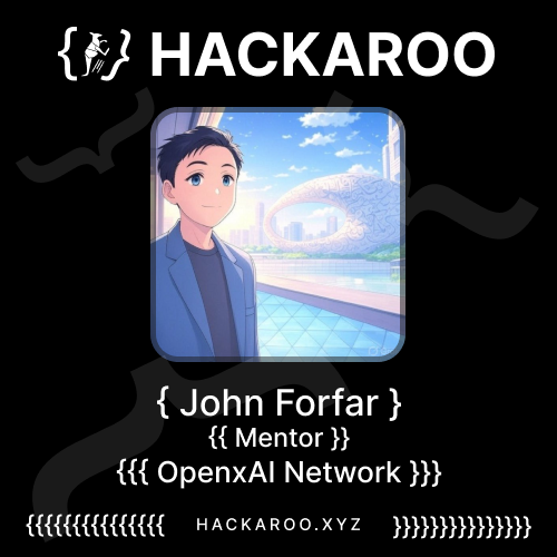 John Forfar - Mentor at OpenxAI Network
